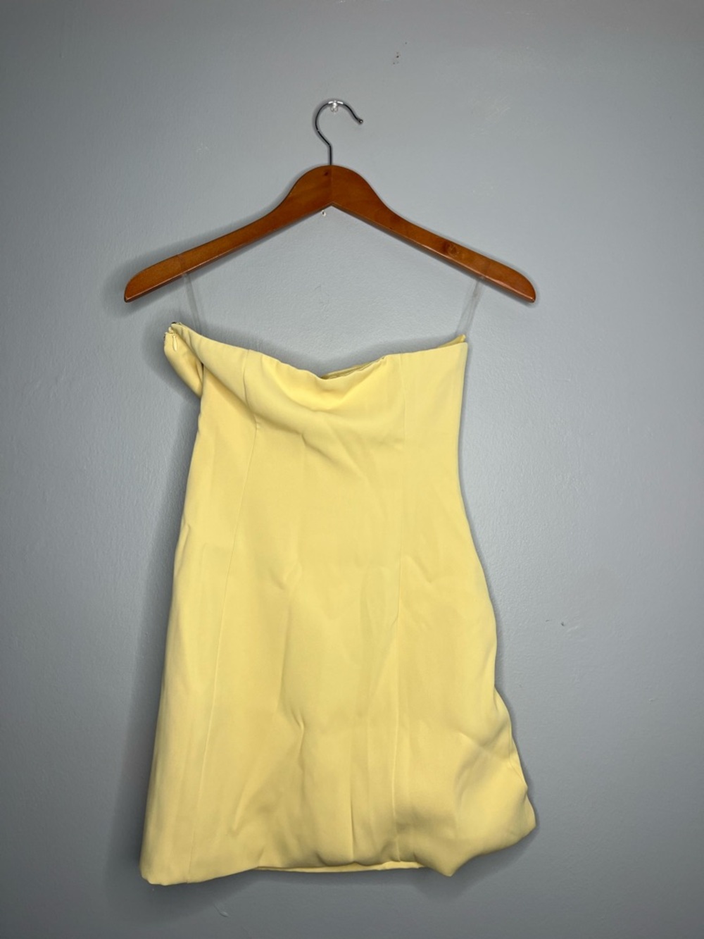 Peppermayo Sorority Ayanna Strapless Pastel Butter Yellow Mini Dress NWT - Picture 5 of 12